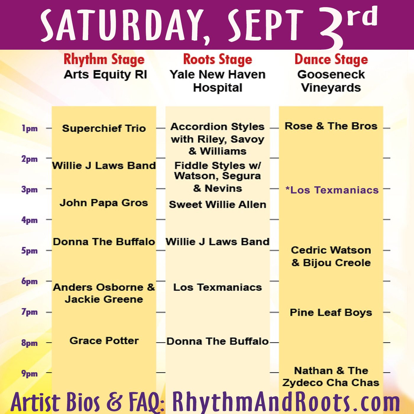 Rhythm And Roots 2024 Schedule Crissy Lorita